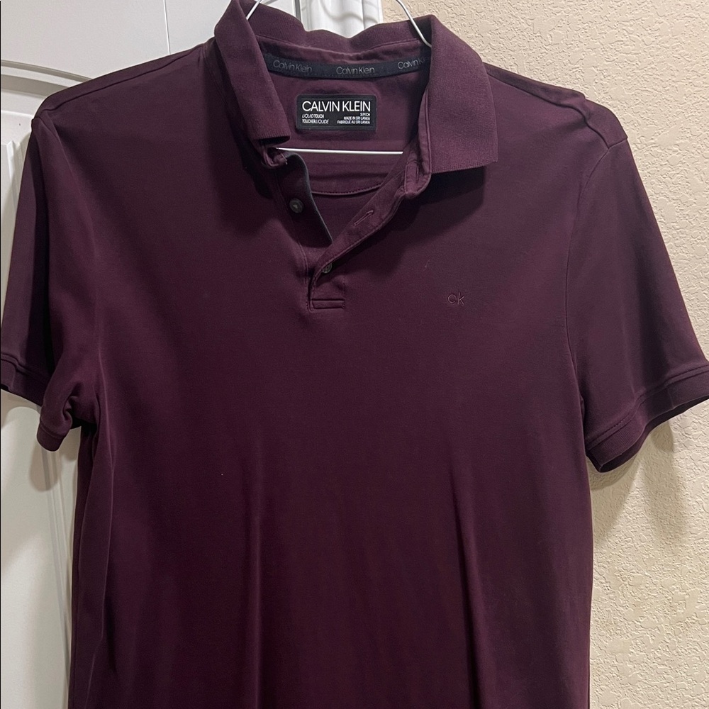 Calvin Klein Men's Deep Purple Polo Shirt